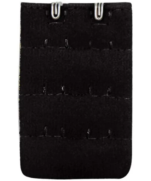 Accessories Women Soft Comfortable Bra 2x3 Hooks Extender Strap Adjustable Extension - Black - CN199UTXQON
