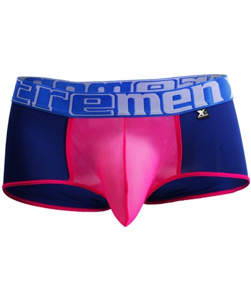 Boxer Briefs Mens Fashion Underwear Boxer Briefs Trunks - Blue-fuchsia_style_91035 - CW18SYMUO8Y