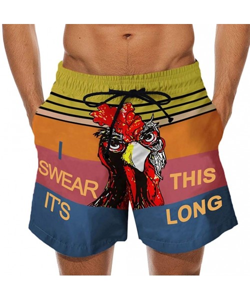 Thermal Underwear Turkey Print Swim Trunks for Men Drawstring Beach Sport Shorts Holiday Casual Bottoms thletic Running Short...