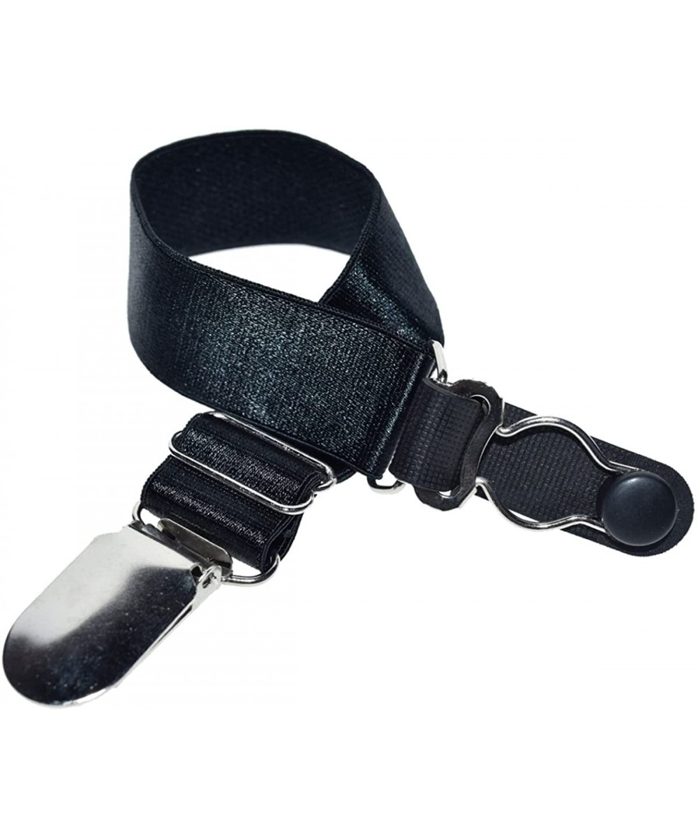 Garters & Garter Belts Stocking Clip Garter Straps Adjustable Suspender Accessories for Hosiery - Black With 1 Garter Buckle ...