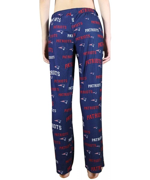 Bottoms Womens NE Patriots Winter Repeat Print Pajama/Sleepwear Pants - Multicolor - Ne Patriots - C9193Y3RLU9