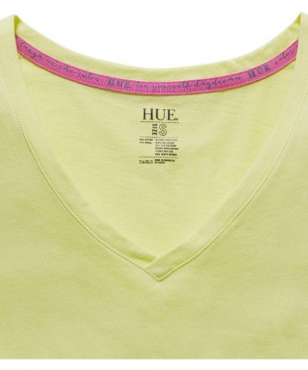 Tops Women's Short Sleeve V-Neck Sleep - Daquiri Green - CX1984DQSM9