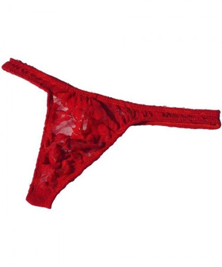 G-Strings & Thongs Hot Sissy Men Thongs Sexy Lace Underwear 2019 New and G Strings Jocks Erotic - Blue - C7193ID0LDX