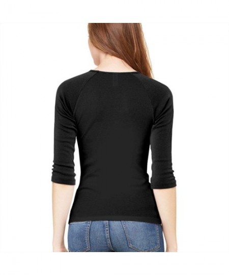 Nightgowns & Sleepshirts Women's Shirt 3/4 Sleeve Casual Tops Tee Achieve S - Multi 21 - CI1906UYGH2