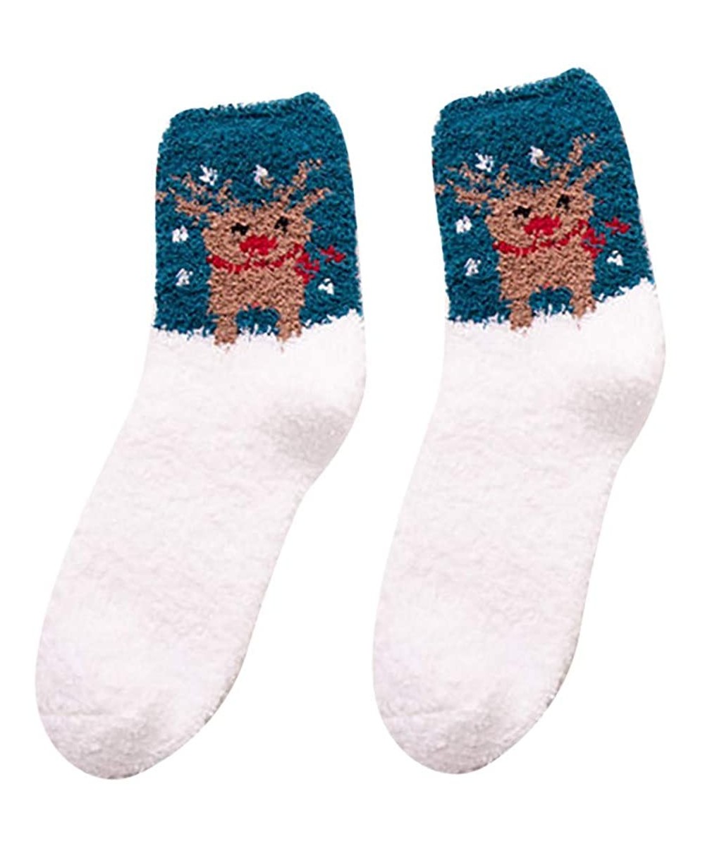 Baby Dolls & Chemises Warm Winter Socks Girl Women Soft Christmas Novelty Ladies Fashion Cotton Socks - C - CY18ZH9HW5X