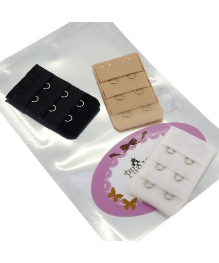 Accessories Women Accessories Adjustable Bra Extender Straps Clip Multi Color Set 2 Hooks - 3 Color Set - CR11MOD92GB