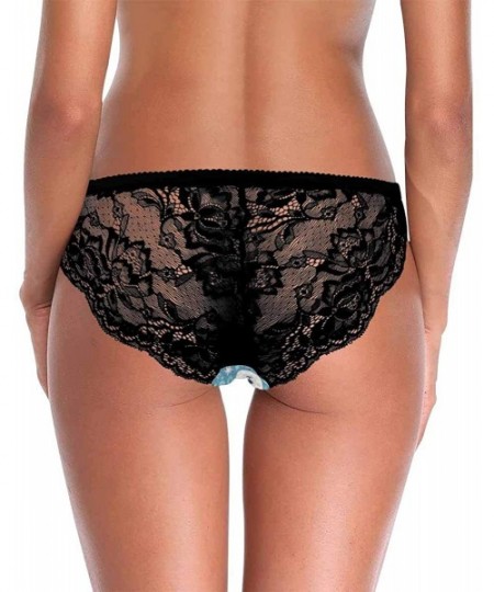 Thermal Underwear Women's Underwear Lace Bikini Panties Comfy Lace Brief Polar Bear and Golden Crown - Multi 1 - CD19E7O45Q4