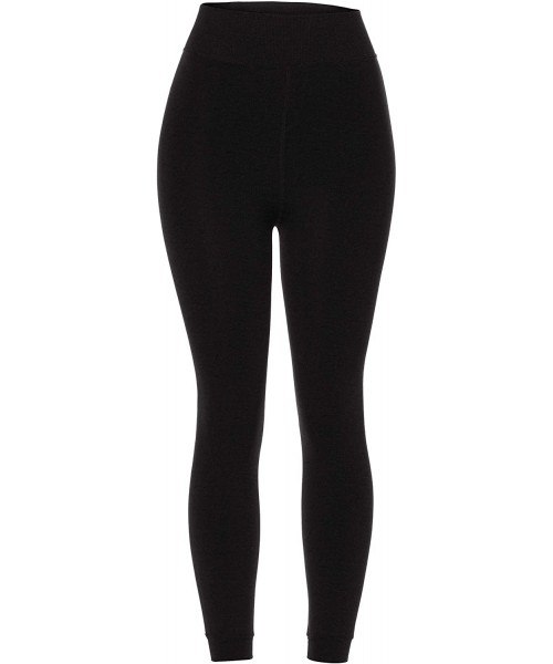 Thermal Underwear Women's Lux Velvet Legging - Black - CK12N1RLSSG