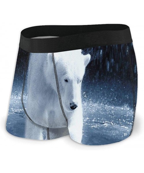 Boxer Briefs Mens Boxer Briefs White Polar Bear Underwear for Gift Shorts Leg Comfort Quick Dry - Pattern1 - CU18ZUARDEA