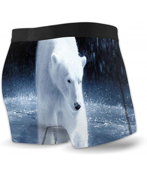 Boxer Briefs Mens Boxer Briefs White Polar Bear Underwear for Gift Shorts Leg Comfort Quick Dry - Pattern1 - CU18ZUARDEA