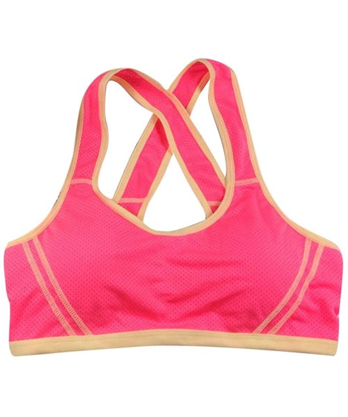 Bustiers & Corsets Vest 2020 Summer Yoga Womens-Wrap Chest Lady Sports Athletic Solid Strap Tops Bra - Pink3343 - CK18RULEIO7