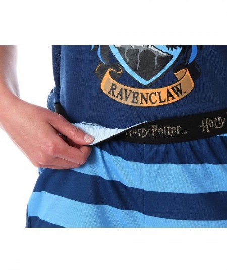Sets Harry Potter Women's Hogwarts House Crest Racerback Tank and Shorts Pajama Lounge Set - Ravenclaw - CA194RSTMZK