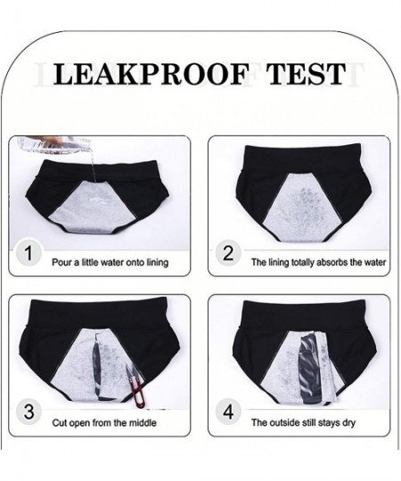 Panties Women's 6 Pack Menstrual Period Briefs Girl Ultra Soft Postpartum Cotton Panties Underwear - 2pk+2ac+2bk - CV197NG2H0H