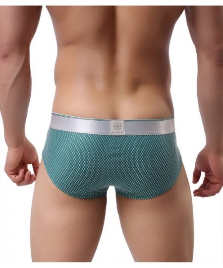 Briefs Briefs- Men's Classic Human Body Engineering Design Underwear 1152 - Green - CH12JS92SYB