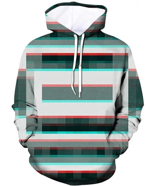 G-Strings & Thongs Men's Patterns Print 3D Digital Geometric Printed Sweaters Fashion Hoodies Sweatshirts Pullover - Gray B -...