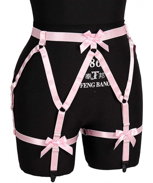 Garters & Garter Belts Women Leg Harness Stockings Garter Belt Body Harness Strappy EDC Dance Rave Festival Costumes - Pink -...