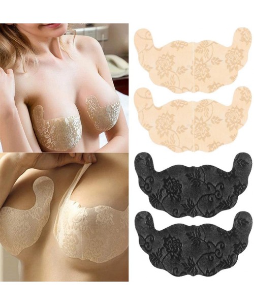 Accessories 5 Pair Women U Shape Adhesive Disposable Breast Petals Lift Up Tape Lace Nipple Cover Bra Pad Invisible Breast Pa...
