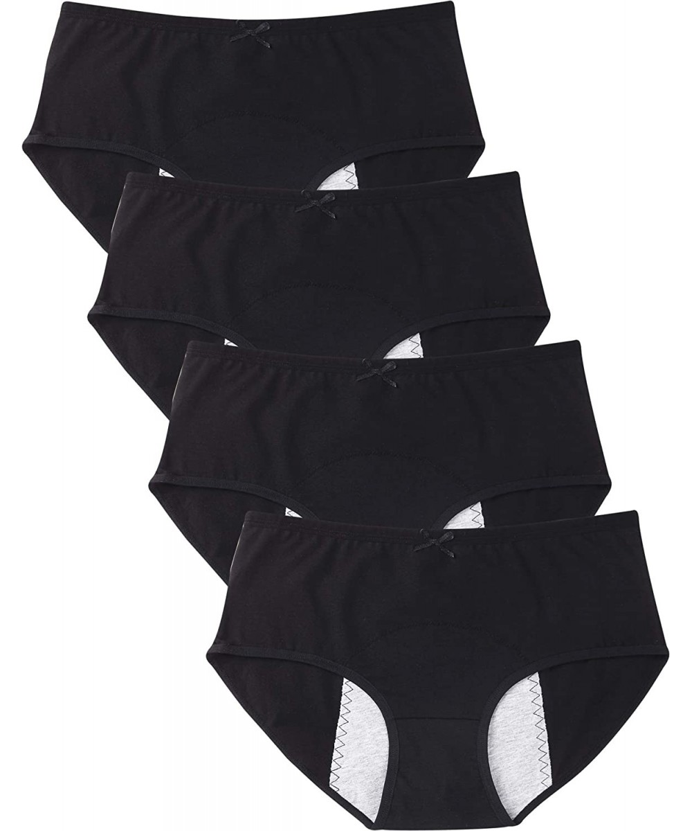 Panties Cotton Period Panties Menstrual Leakproof Protective Briefs for Teen-Girls-Women - H-02-4-2 - C118ACROH4Z