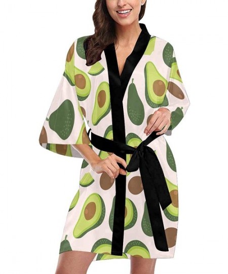 Robes Custom Cute Avocado Women Kimono Robes Beach Cover Up for Parties Wedding (XS-2XL) - Multi 5 - CS194UOYDMZ