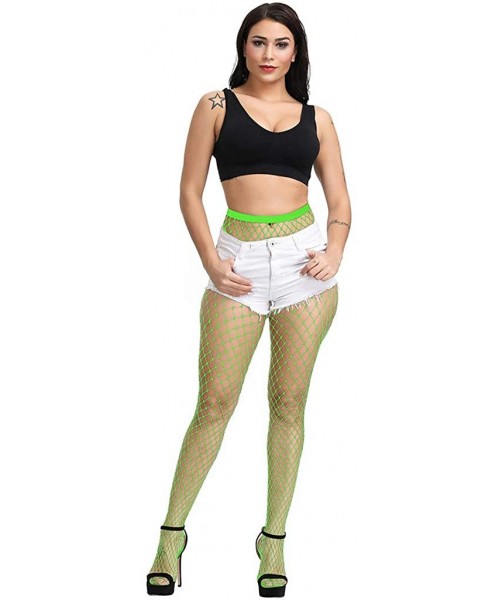 Accessories Lingerie Bodysuit for Women Fishnet Soft Tights Transparent Erotic Lace Bodystockings Multicolor One Size - Green...