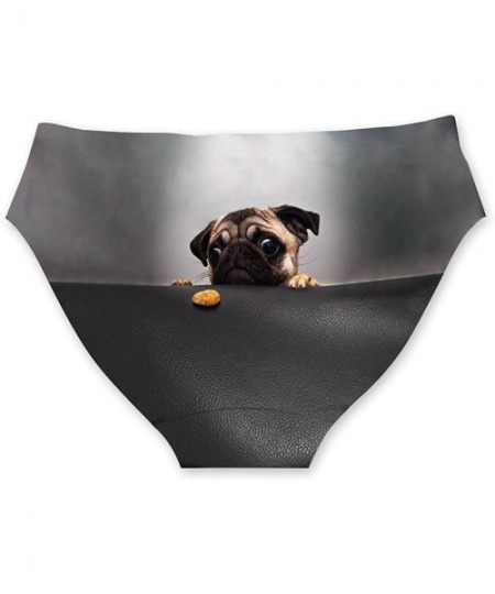 Panties Women Underwear Briefs Animal Dog Cat Pattern Print Breathable Hipster Panty - Dog 2 - C718G3L35TI