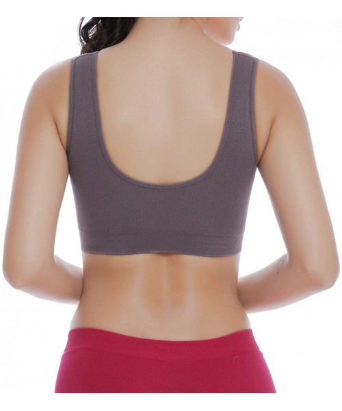 Thermal Underwear Tank Top for Women Ultra-Thin Lift and Support Wire Free Bra Soft Comfy Padded Seamless Bras-Yoga Sports Le...