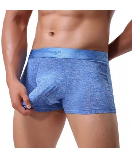 Briefs Mens Underpants Mens Soft Briefs Comfy Knickers Shorts Sexy Underwear - Z-ablue - CG18MECOUE4