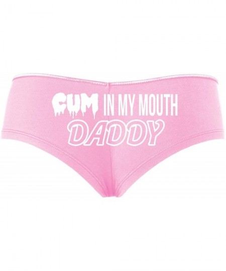 Panties Cum in My Mouth Daddy Oral Blow Job Baby Pink Slutty Panties - White - CN195CXZ9Q5