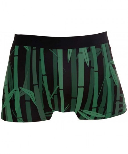 Boxer Briefs American Skull in Sunglasses Boxer Briefs Mens Underwear - Bamboo Trees - C218NGRKTDL