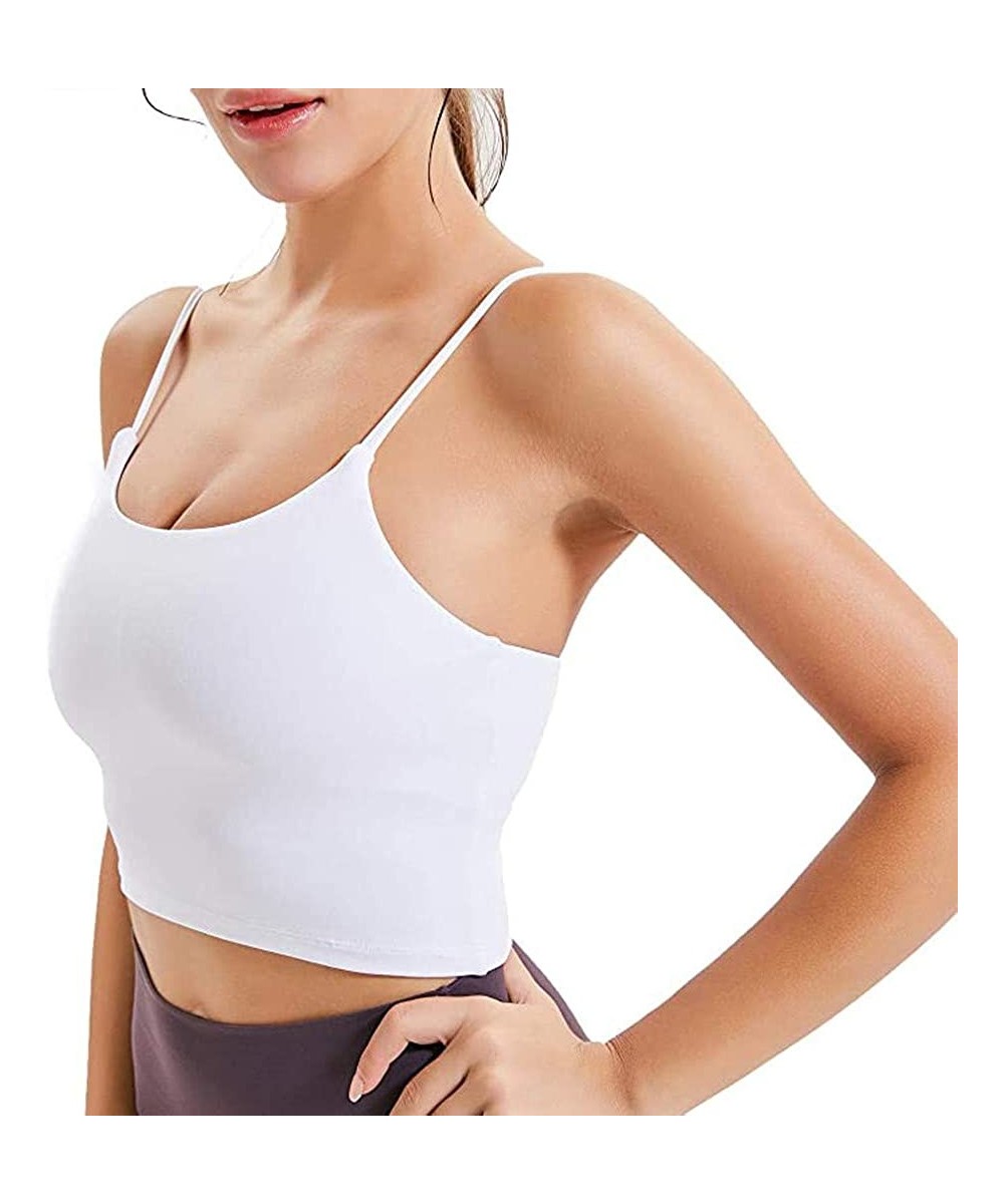 Camisoles & Tanks Women's Sports Bra Yoga Tops Seamless Racerback Sports Bra High Impact Support Yoga Gym Workout Fitness Act...