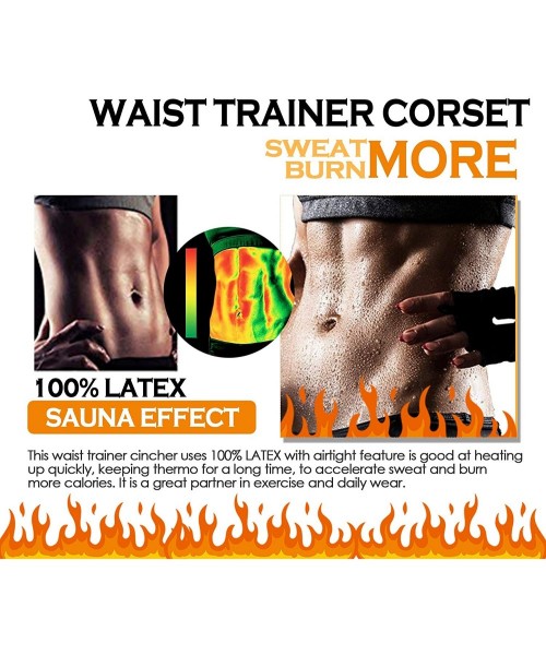 Shapewear Women Waist Trainer Corset for Weight Loss Sauna Sweat Waist Cincher Shaping Girdle Shaper - 3-nude(lining Latex) -...