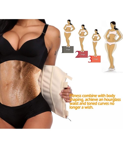 Shapewear Women Waist Trainer Corset for Weight Loss Sauna Sweat Waist Cincher Shaping Girdle Shaper - 3-nude(lining Latex) -...