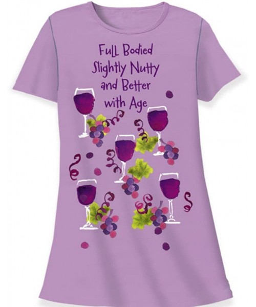 Nightgowns & Sleepshirts Nightshirt says Full Bodied Slightly Nutty - CB12528K4OD
