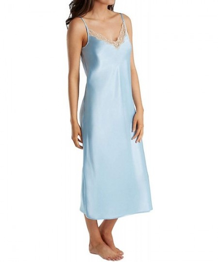Nightgowns & Sleepshirts Women's Charming Ballet Full-Length Nightgown- Spaghetti Strap - Blue - CE189UE2WD6