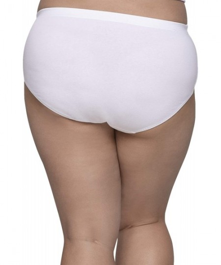 Panties Women's Plus Size Underwear Flexible Fit Brief Panties - 6-pack - Fashion Assorted - CA18S29L6KX