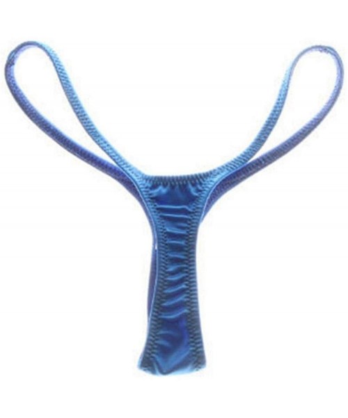 G-Strings & Thongs Men Underwears Thongs Sexy Male G-Strings Jockss Briefs Strings Bikini Underwear Homme - Blue - CQ198OT8ROU