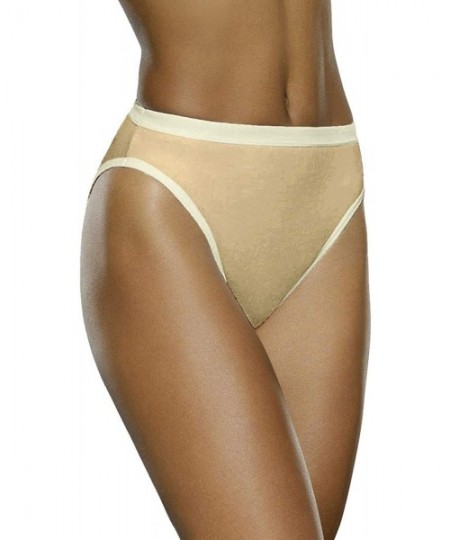 Panties Cotton High Cut Briefs Plus Size Panties Sexy Lady Hipster High Waist Cotton Underpants Breathable 4XL - Orange - C61...