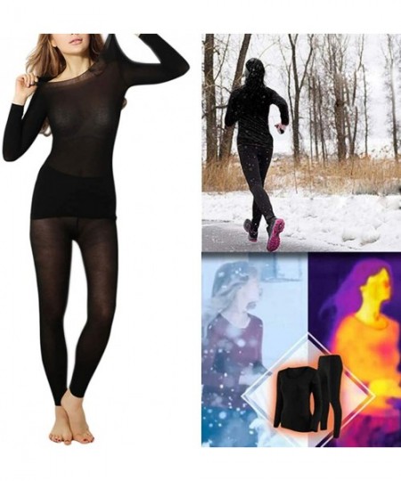 Thermal Underwear Seamless Elastic Thermal Inner Wear Ultra-Thin Autumn Clothes Women Body Shaping Thermal Underwear - Purple...
