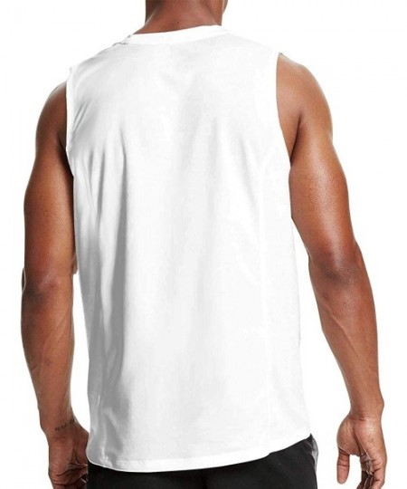 Undershirts Men's Black Summer Round Neck Sleeveless T-Shirt Fashion Sleeveless Tee for Gym - Three Days Grace8 - C419C6YAD5G