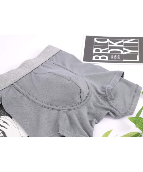 Trunks Men's Ultra Soft Underwear Trunks for Men 4 Pack - 4 Black B - CU19CL97840