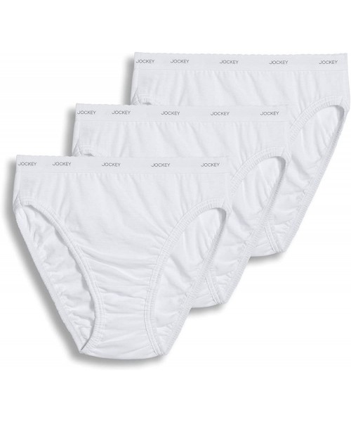 Panties Women's Underwear Classic French Cut - 3 Pack - White - C811H2CPRZJ