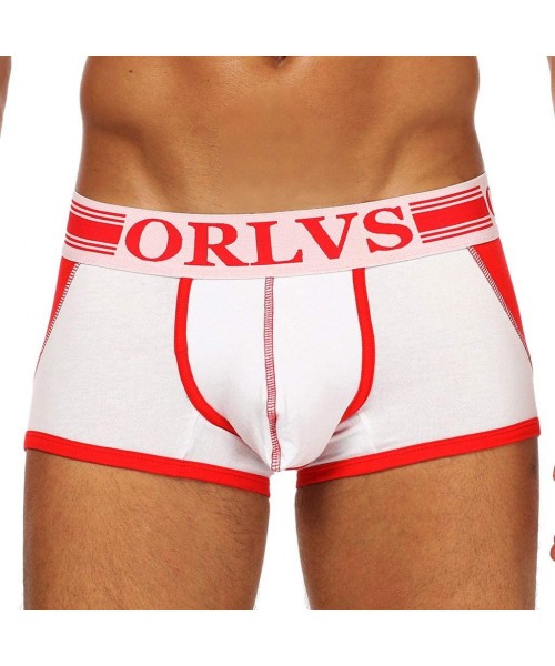 Boxer Briefs Men's Underwear- Underpants Knickers Mens Boxer Briefs Shorts Trunk - B-pink - CW18Q75QM8U