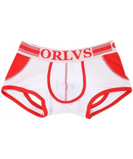 Boxer Briefs Men's Underwear- Underpants Knickers Mens Boxer Briefs Shorts Trunk - B-pink - CW18Q75QM8U