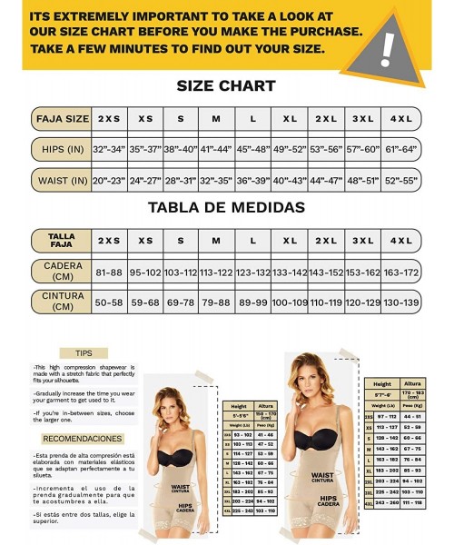 Shapewear 2410 Slimming Torsette Shapewear for Women | Fajas Colombianas - Beige - C9182G7RG63