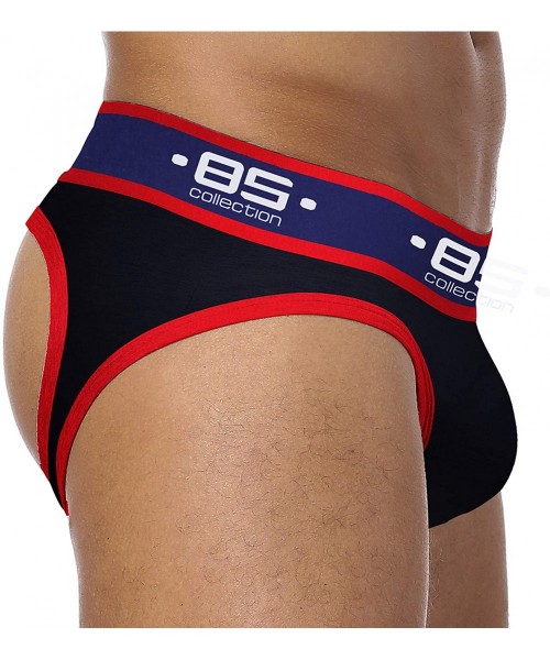 G-Strings & Thongs Mens T-Back Thongs Sexy Low Rise G-String Briefs Bulge Pouch Underwear - 3black - CH192DTRXD6