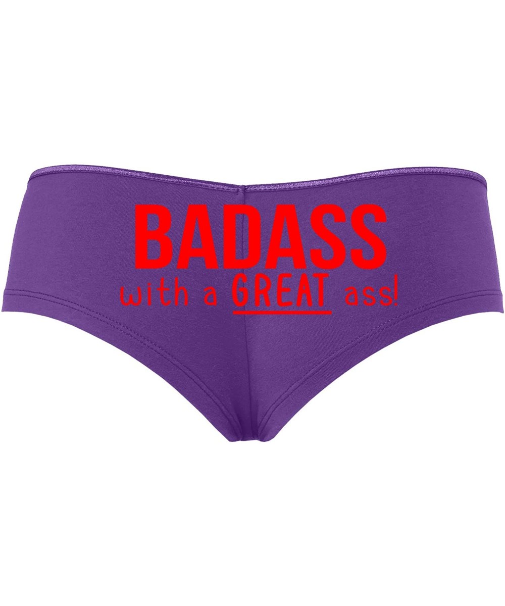 Panties Badass with A Great Ass Nice Booty Rude Flirty Boyshort - Red - CV18SOG985W