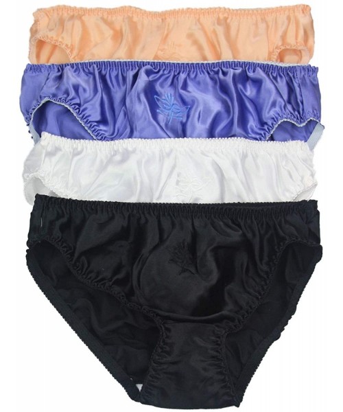Panties Lot 4 Pair Silk Womens Bikini Ladies Panties XL(33-35)[Pack A] - CJ11MM2IND7