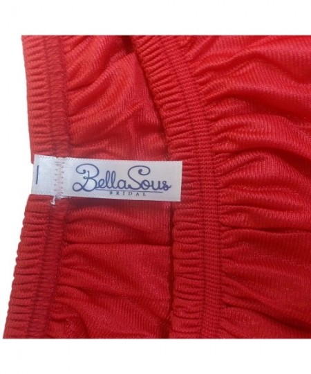 Slips 24" Luxury Double Slit Half Slip Underskirt - Nylon w/Lace - White - CK11KMSMX6L