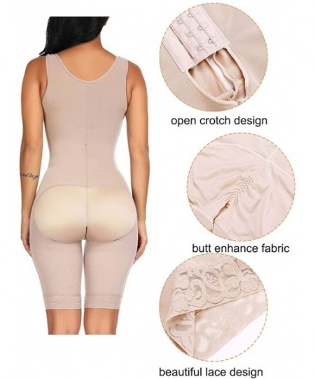 Shapewear Tummy Control Shapewear Body Shaper Bodysuit Slimming Trainer Slimmer Seamless Panties for Women - Beige - C418TI6ZWZA