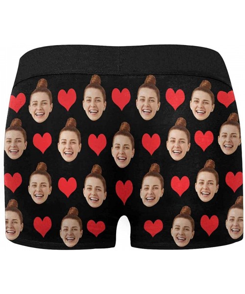 Briefs Custom Face Boxers This Belongs to Me Red Hearts Watermelon Red Personalized Face Briefs Underwear for Men - Multi 12 ...